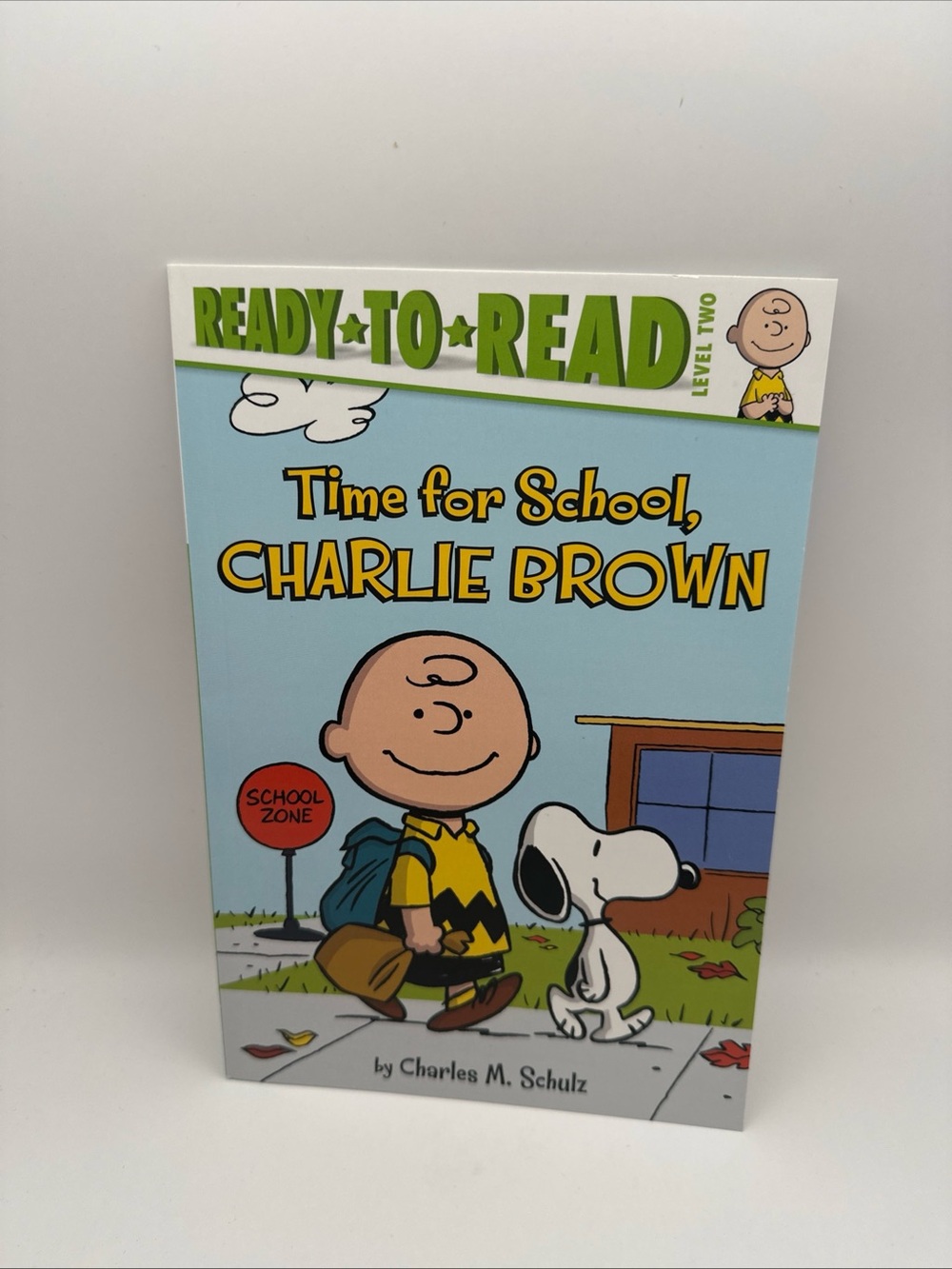 Peanuts Time for School Charlie Brown - Light Blue & Yellow